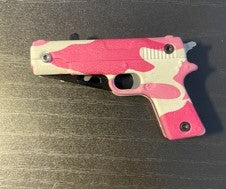 PINK AND WHITE GUN KNIFE