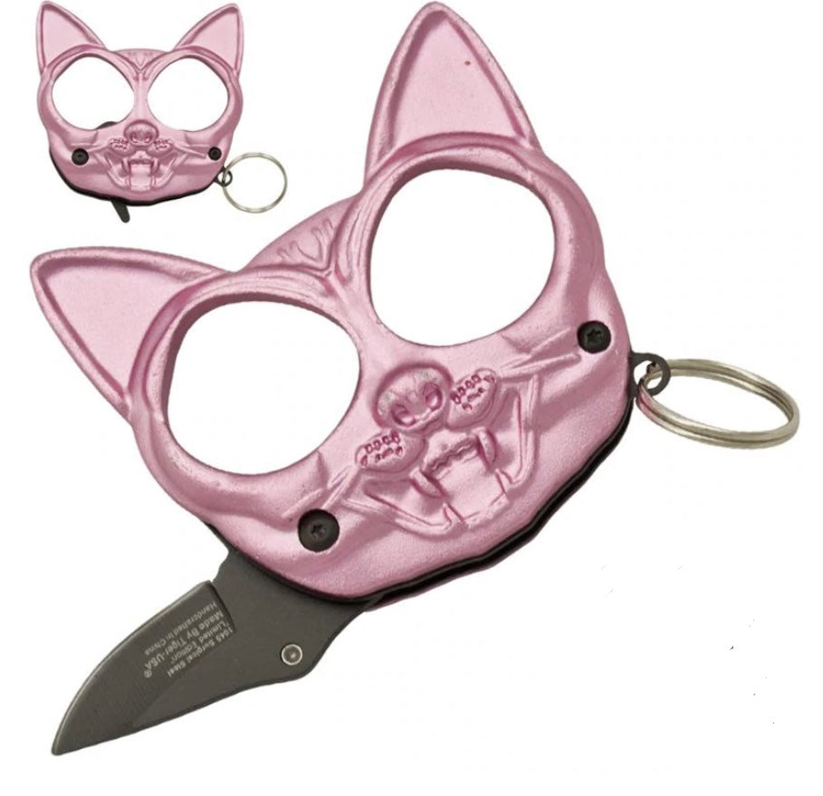 Mini kitty knuckles with knife